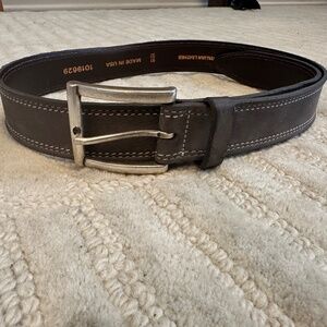 Allen Edmonds - Bourbon Street Suede Dress Belt - Grey - Size 32